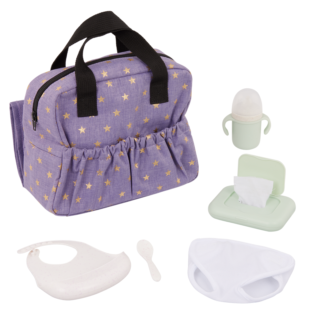 LullaBaby Doll Diaper Bag Set