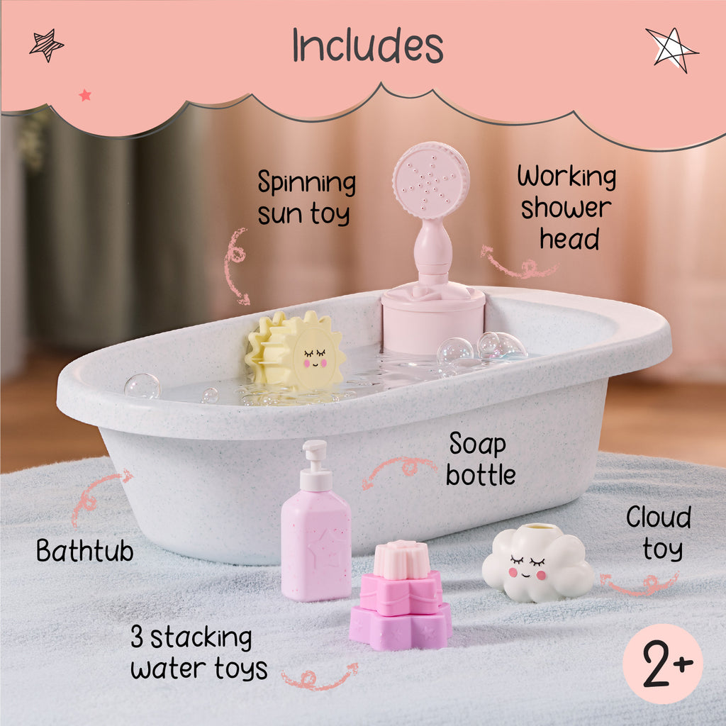 Doll Bathtub & Sprayer Set - LullaBaby