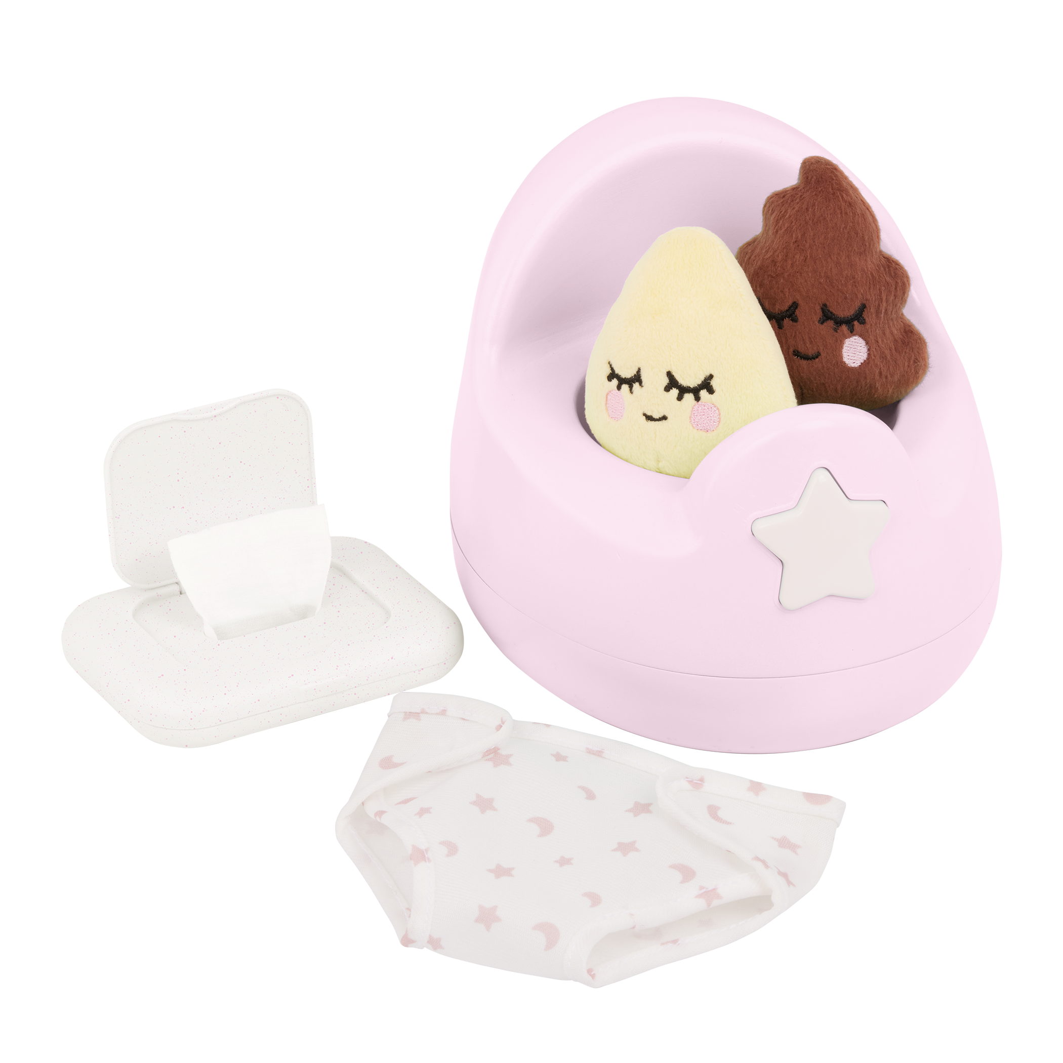 Pink Baby Doll Potty Set