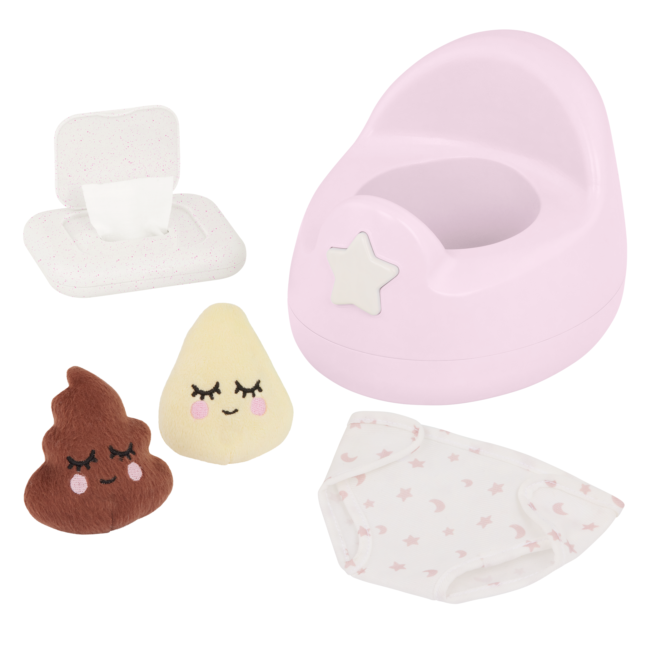 Pink Baby Doll Potty Set