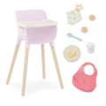 Pink Baby Doll High Chair & Feeding Set