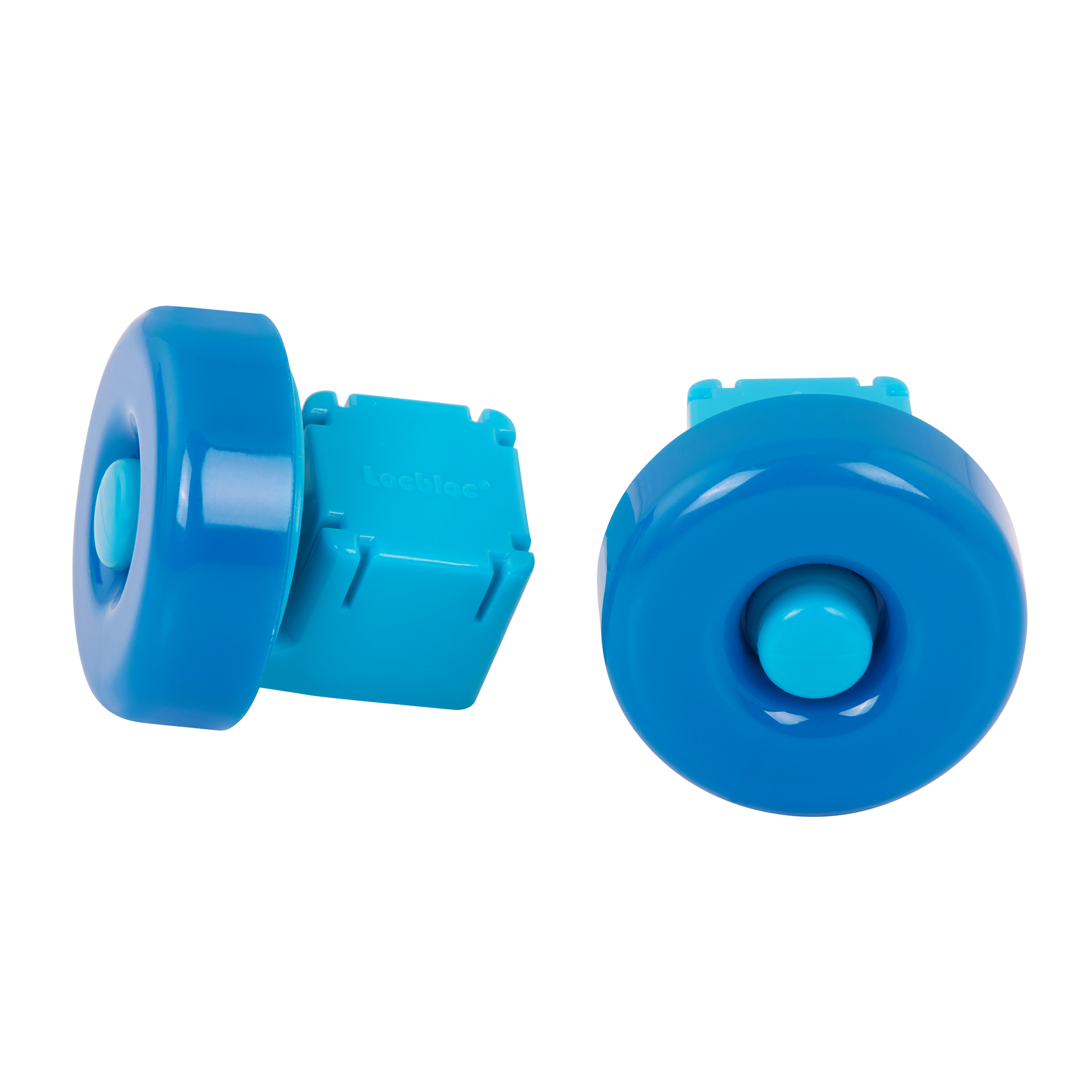 Locbloc red builder's wagon with building blocks