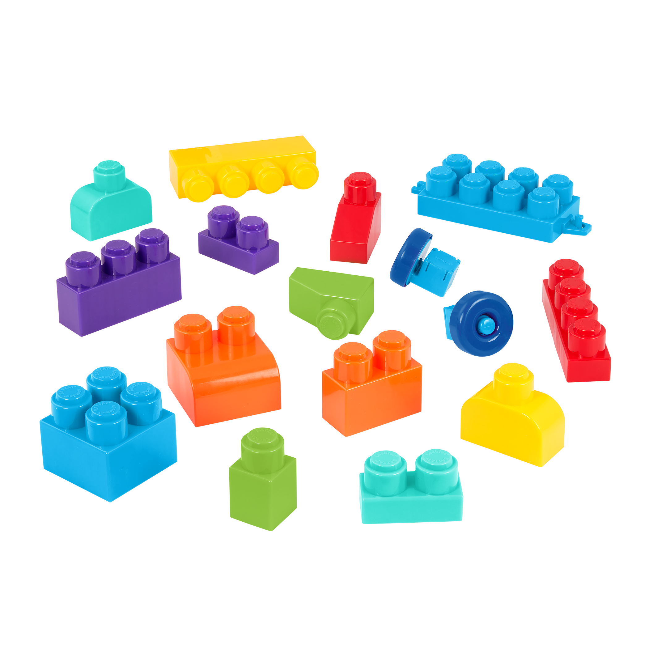 Locbloc bag of building blocks for toddlers