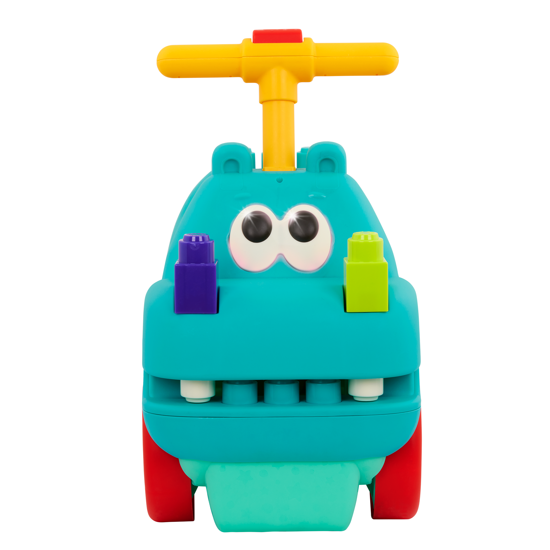 Locbloc hippo ride-on with blocks
