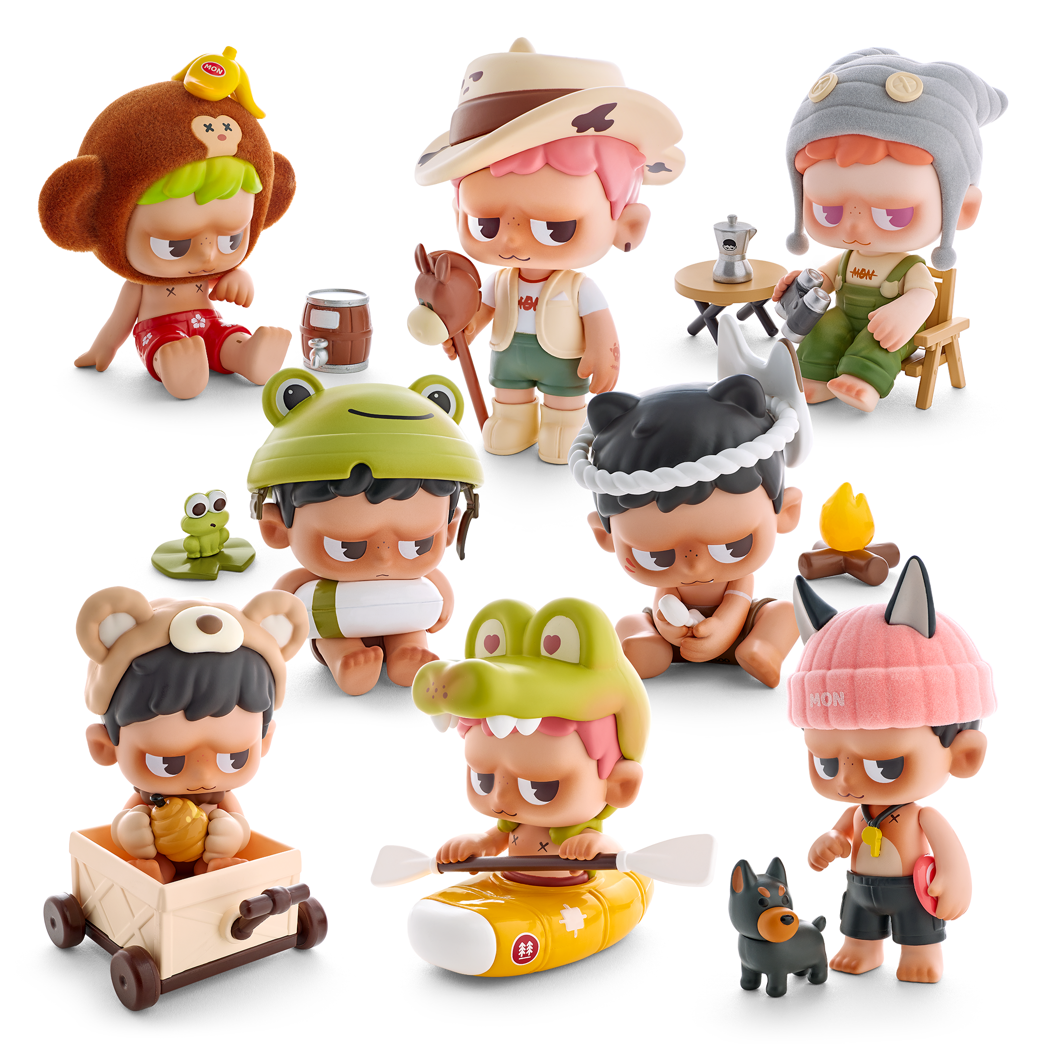 Monboo Camping Diary Blind Box Figures
