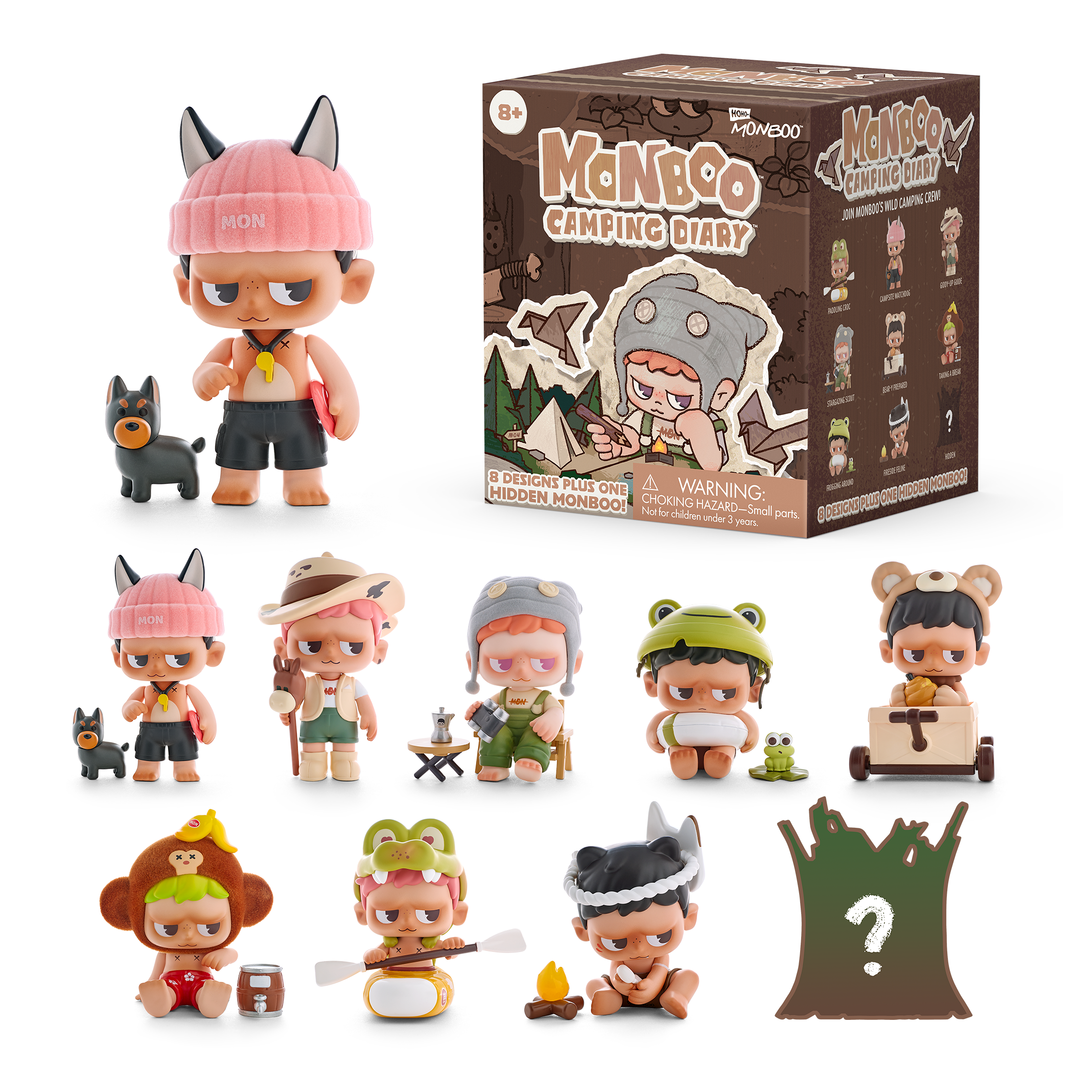 Monboo Camping Diary Blind Box Figures