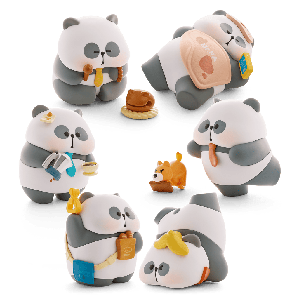 Mr. Pa Work Diary Series Collectible Figures