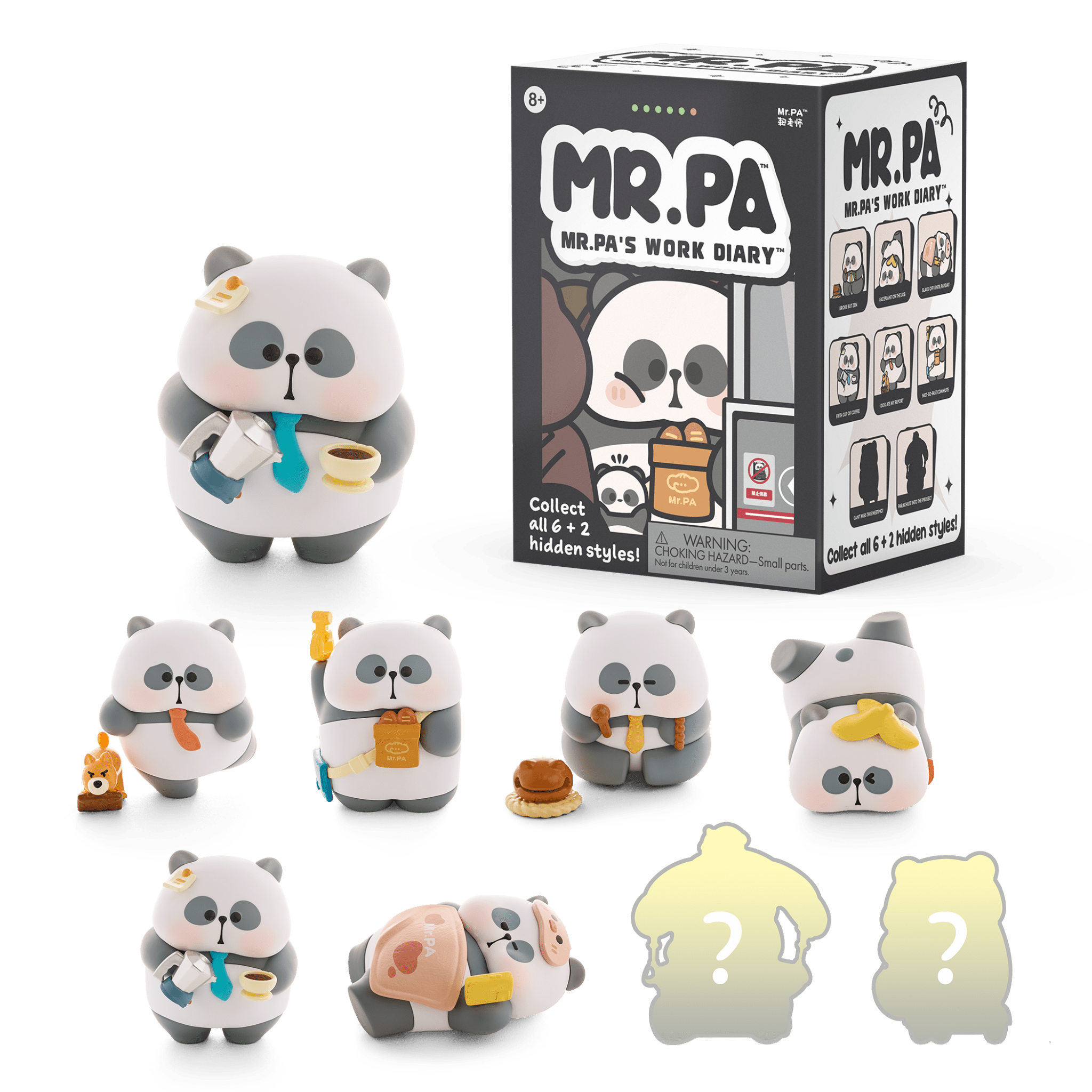 Mr. Pa Work Diary Series Collectible Figures
