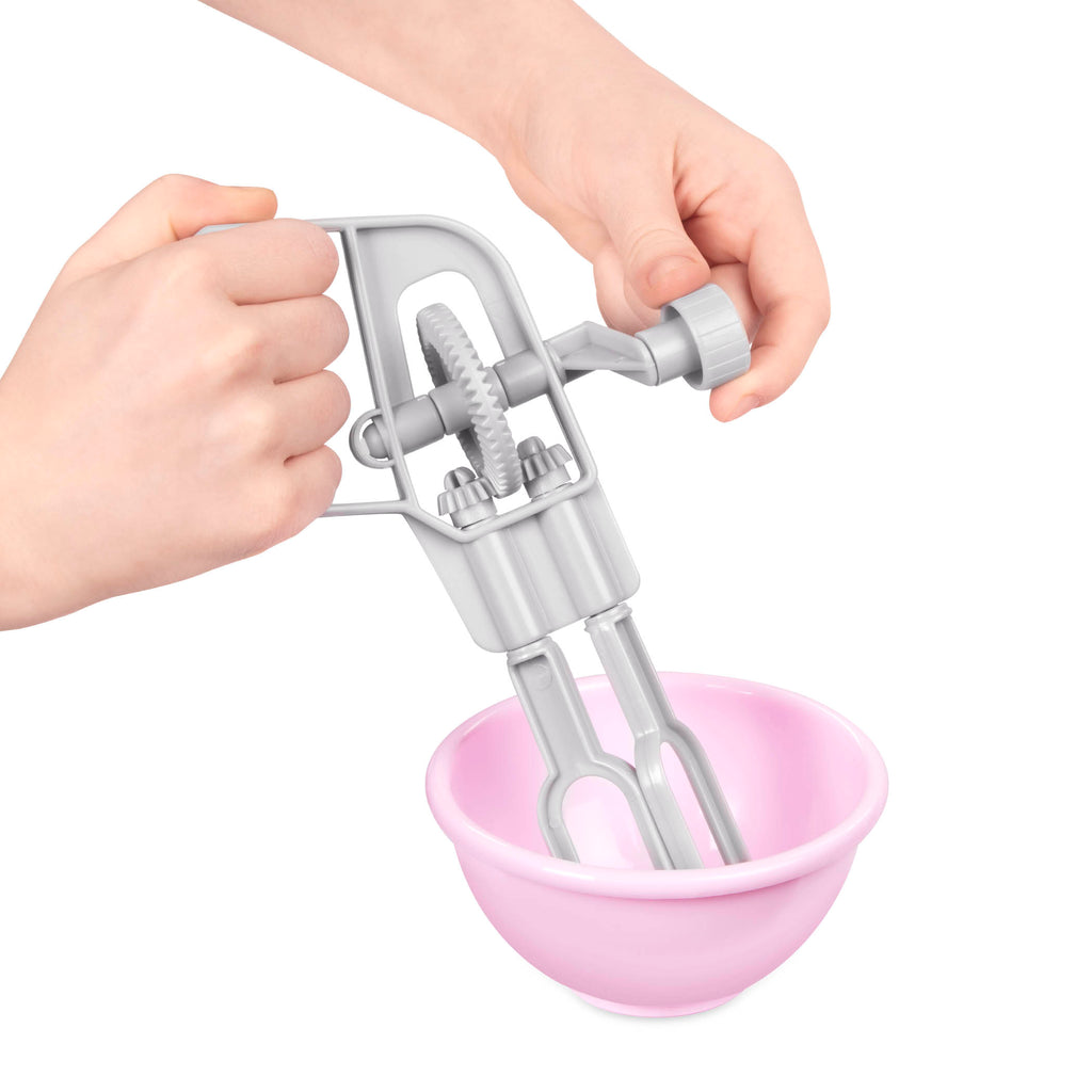 Everything you need to stock your play kitchen and market! A cart full of food, pos and pans, cooking tools and more.