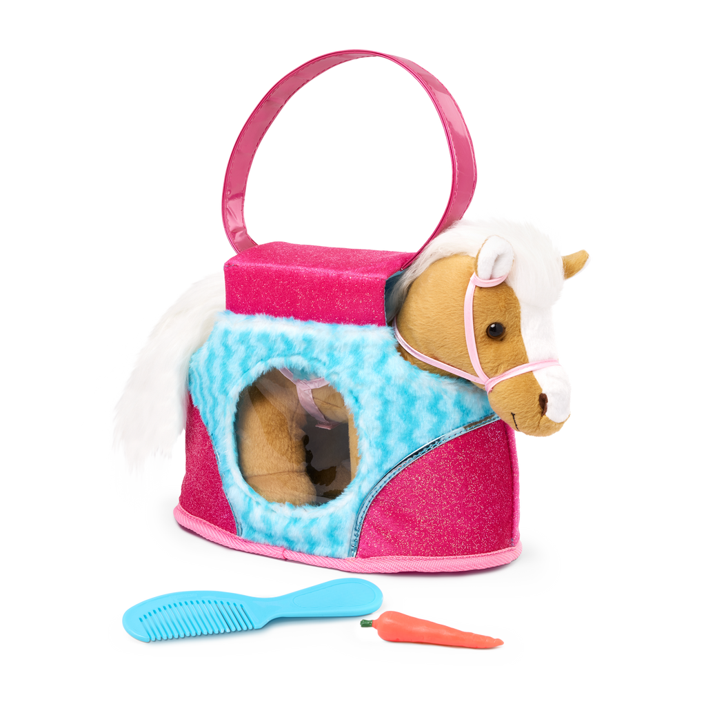 Pucci Pals BLUE STRIPE BAG & BEIGE HORSE