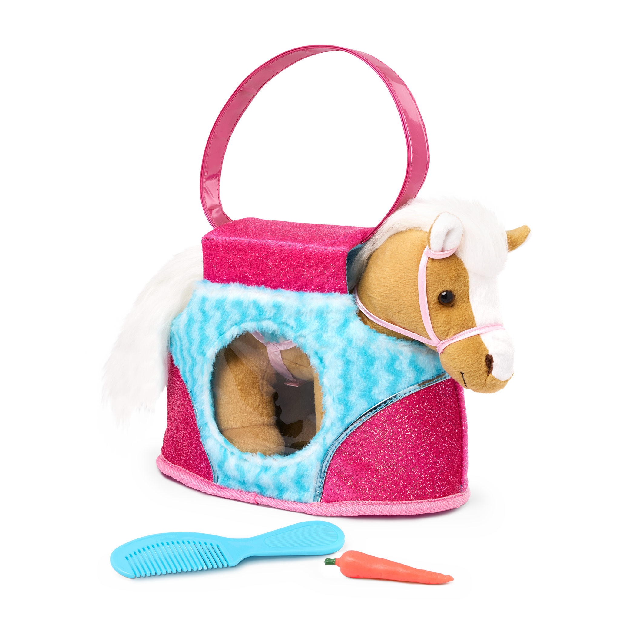 Pucci Pals BLUE STRIPE BAG & BEIGE HORSE