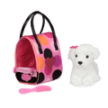 Big Polka Dots Plush Bag & Bichon Frise - Pucci Pups