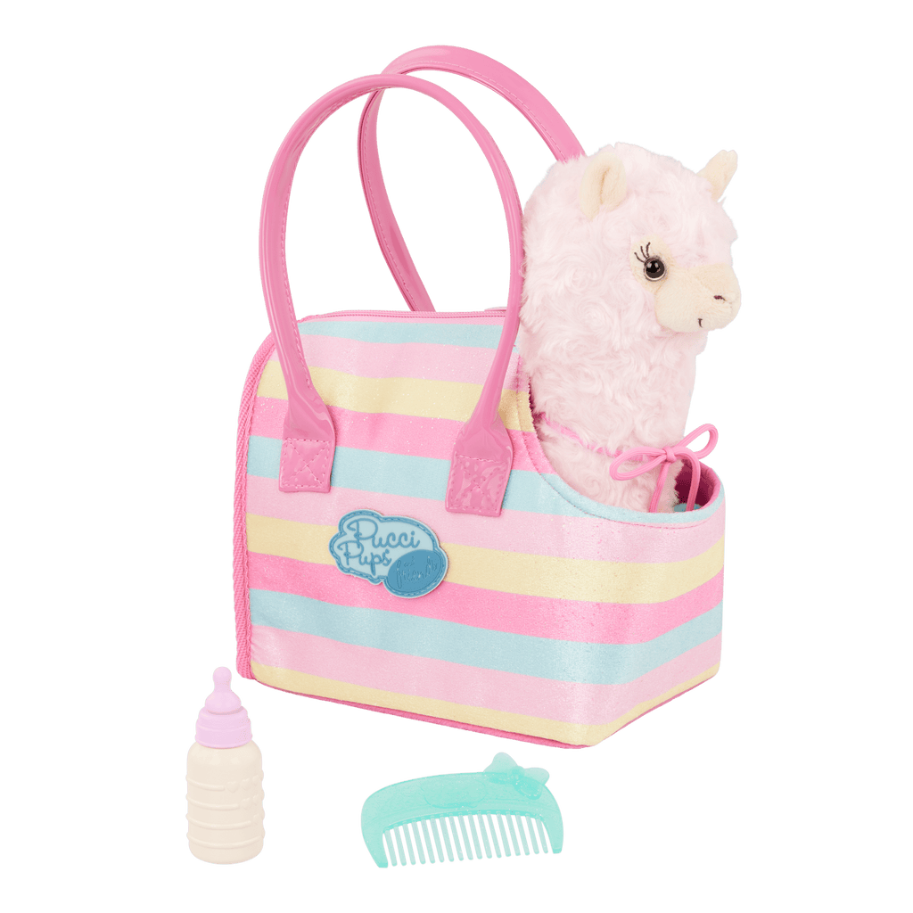 Striped Bag & Llama - Pucci Pups