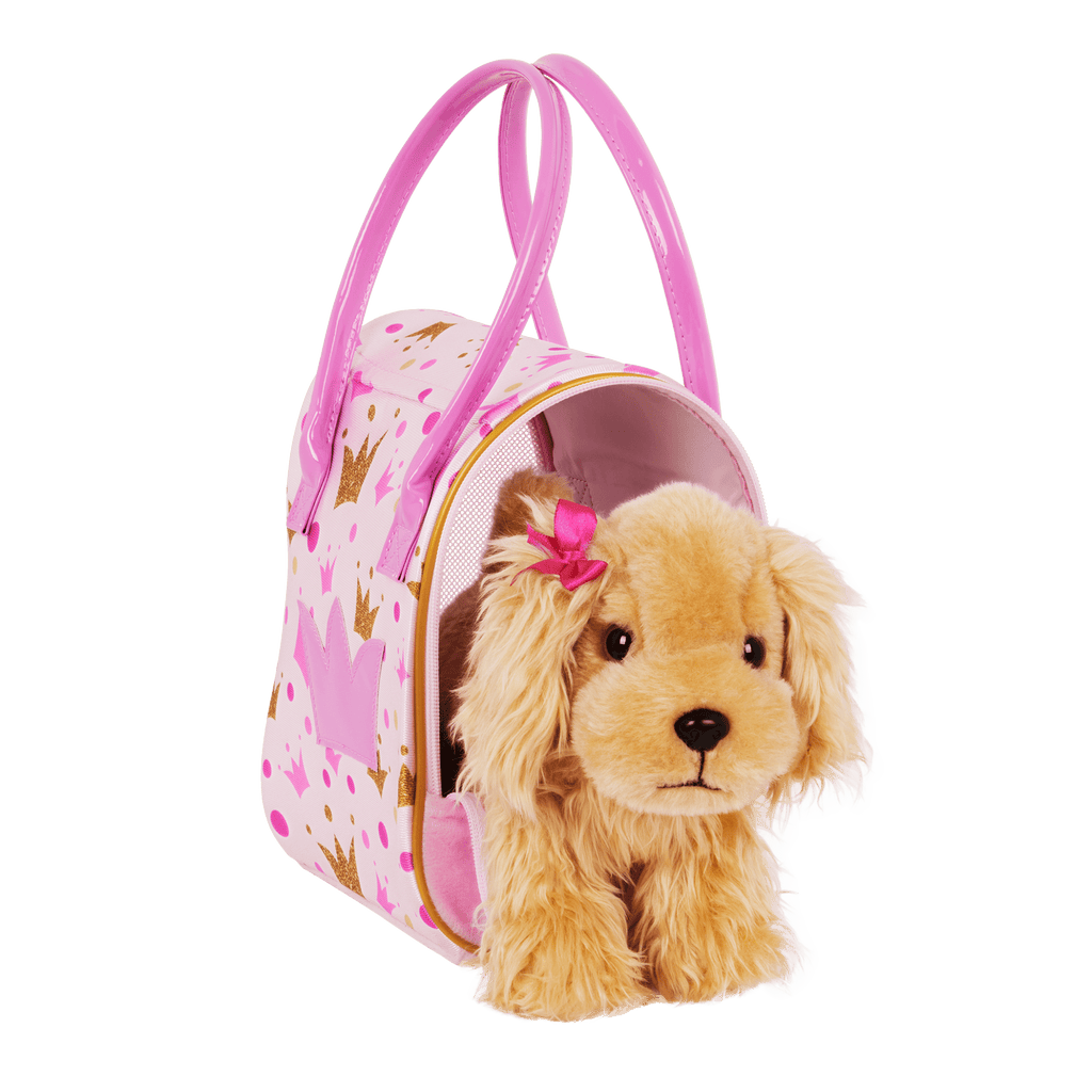 Pucci Pals Pink Crown Glam Bag & Cocker Spaniel