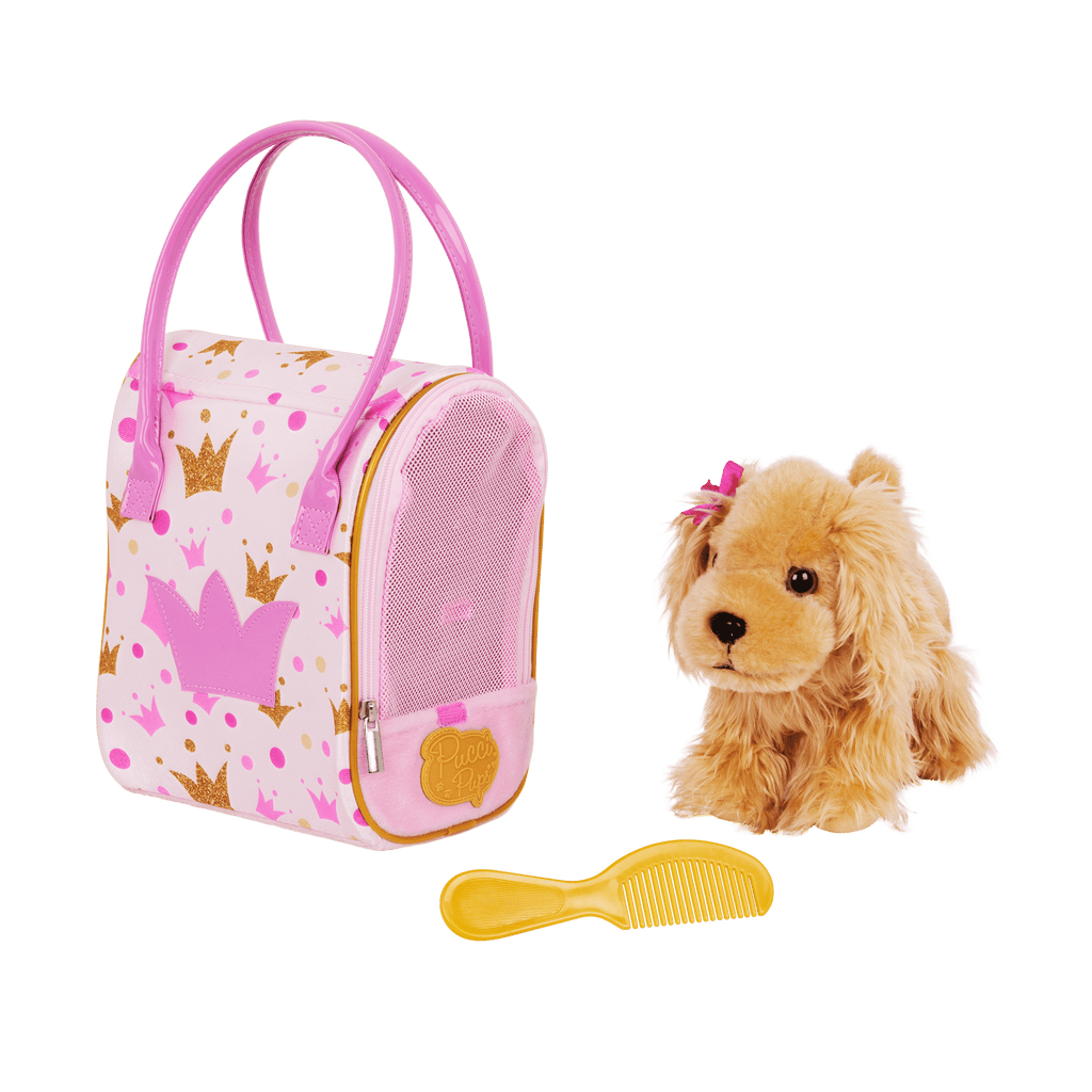 Pucci Pals Pink Crown Glam Bag & Cocker Spaniel