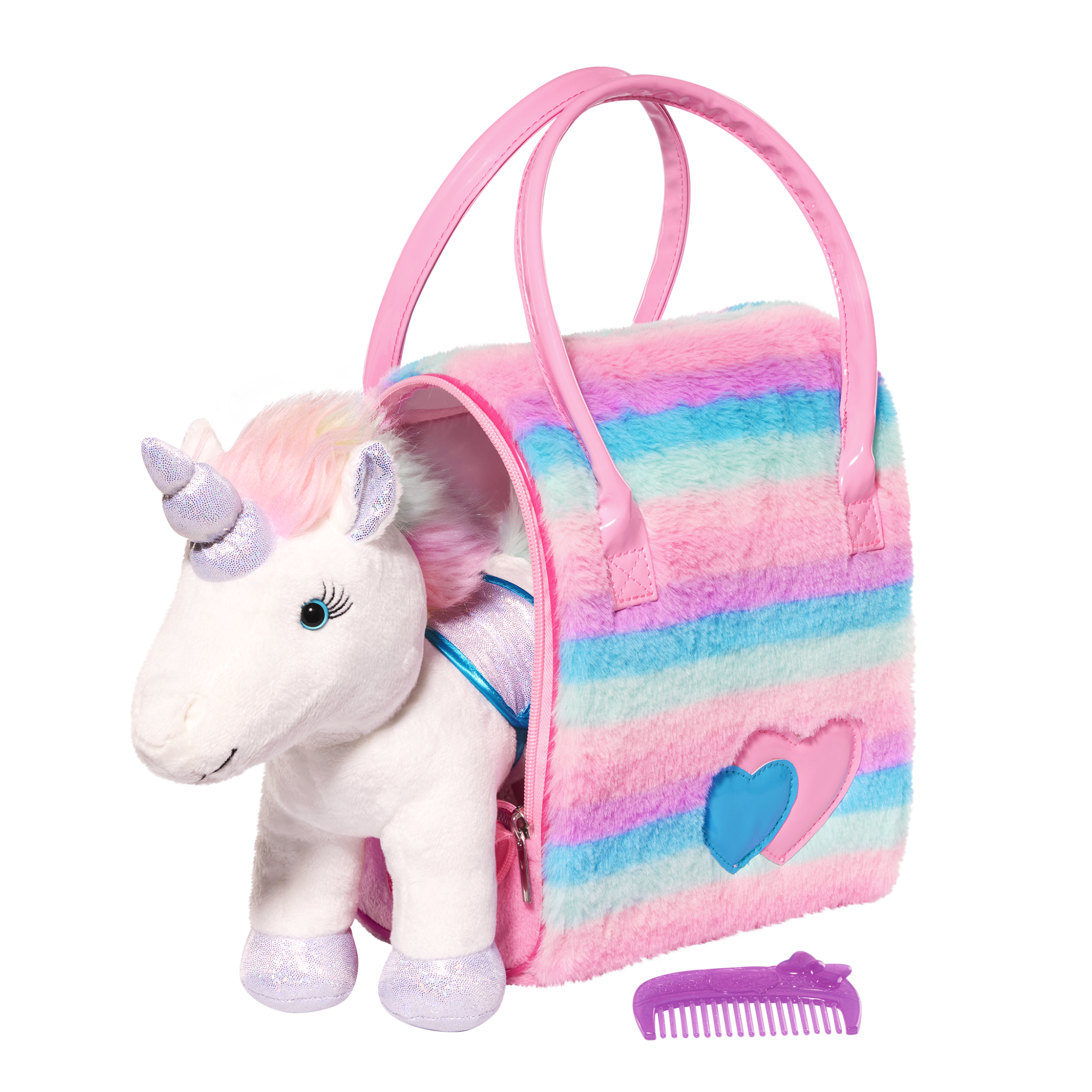 Pucci Pals | Rainbow Glam Bag & Sparkly Unicorn | Kids 2+