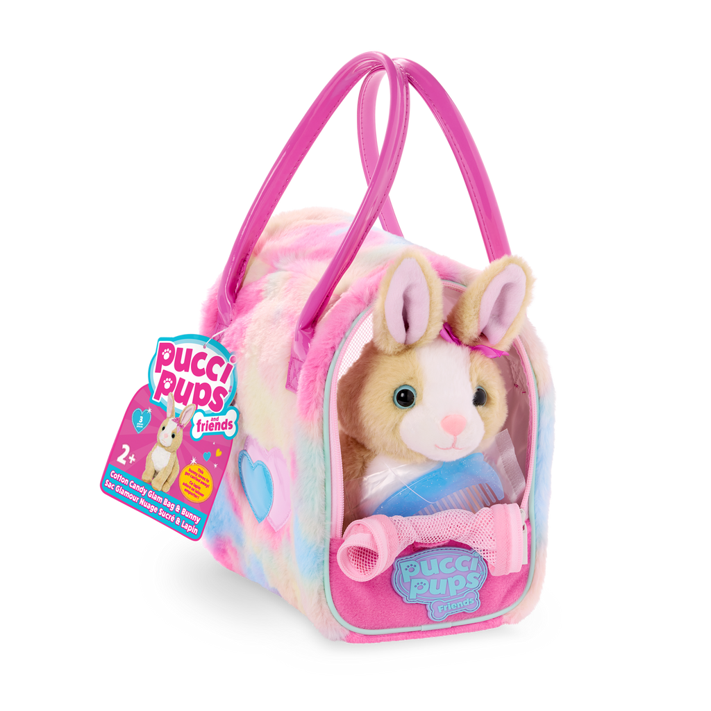 Cotton Candy Glam Bag & Bunny - Pucci Pups