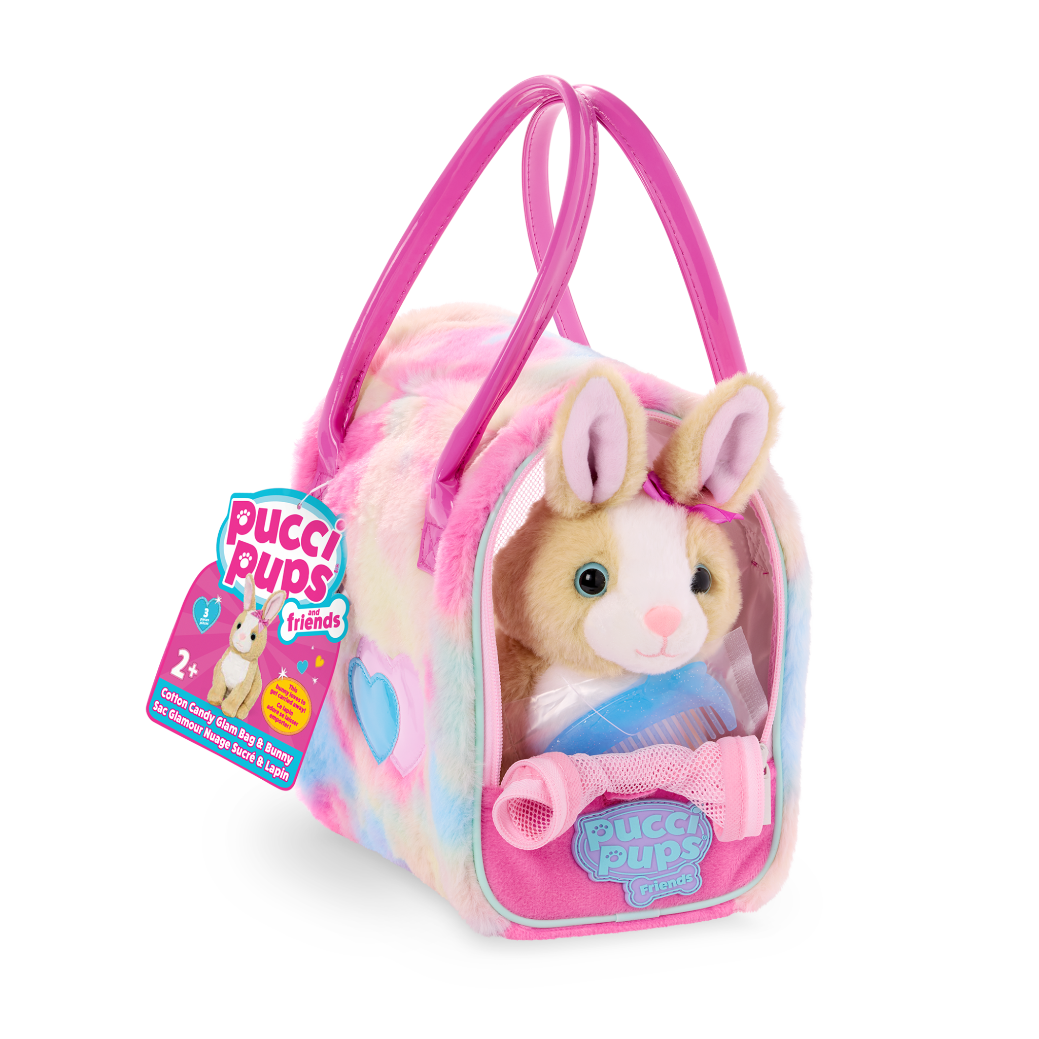 Cotton Candy Glam Bag & Bunny - Pucci Pups