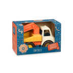 A toy tow truck for kids and toddlers.