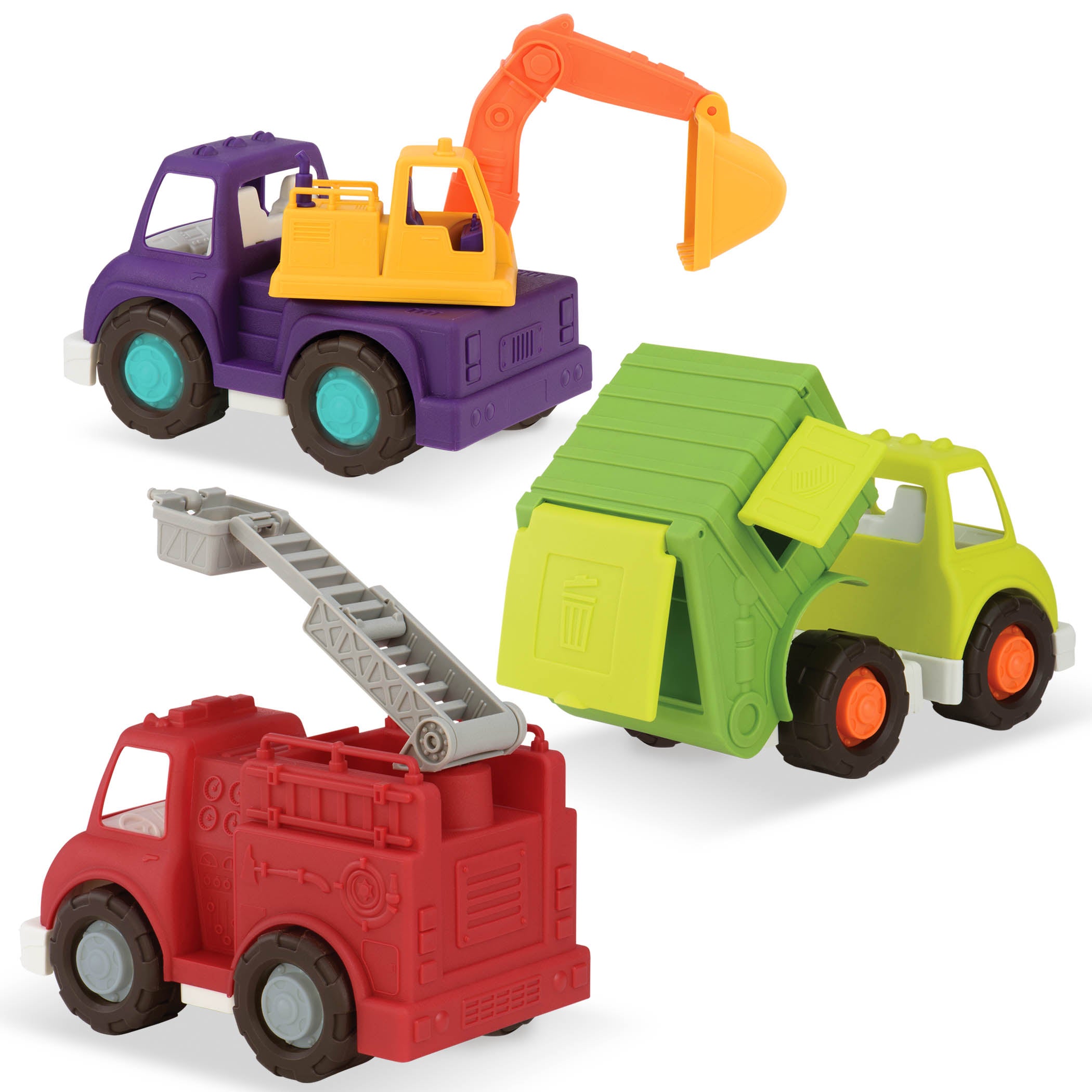 3 toy vehicles for toddlers and kids.
