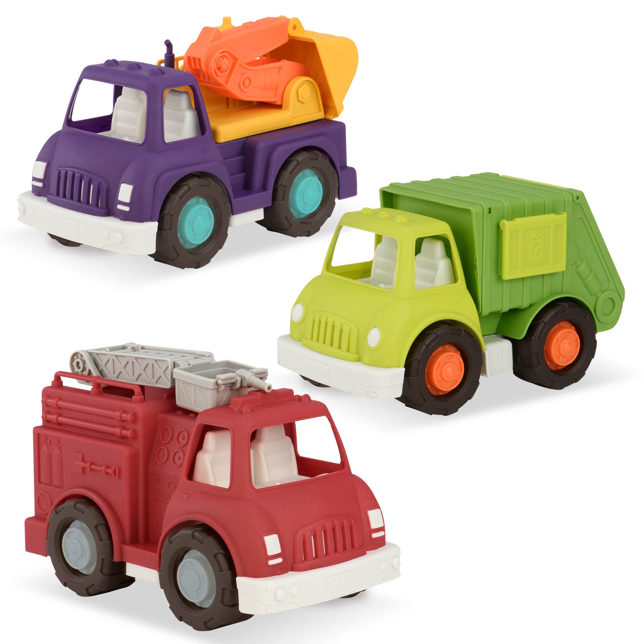3 toy vehicles for toddlers and kids.