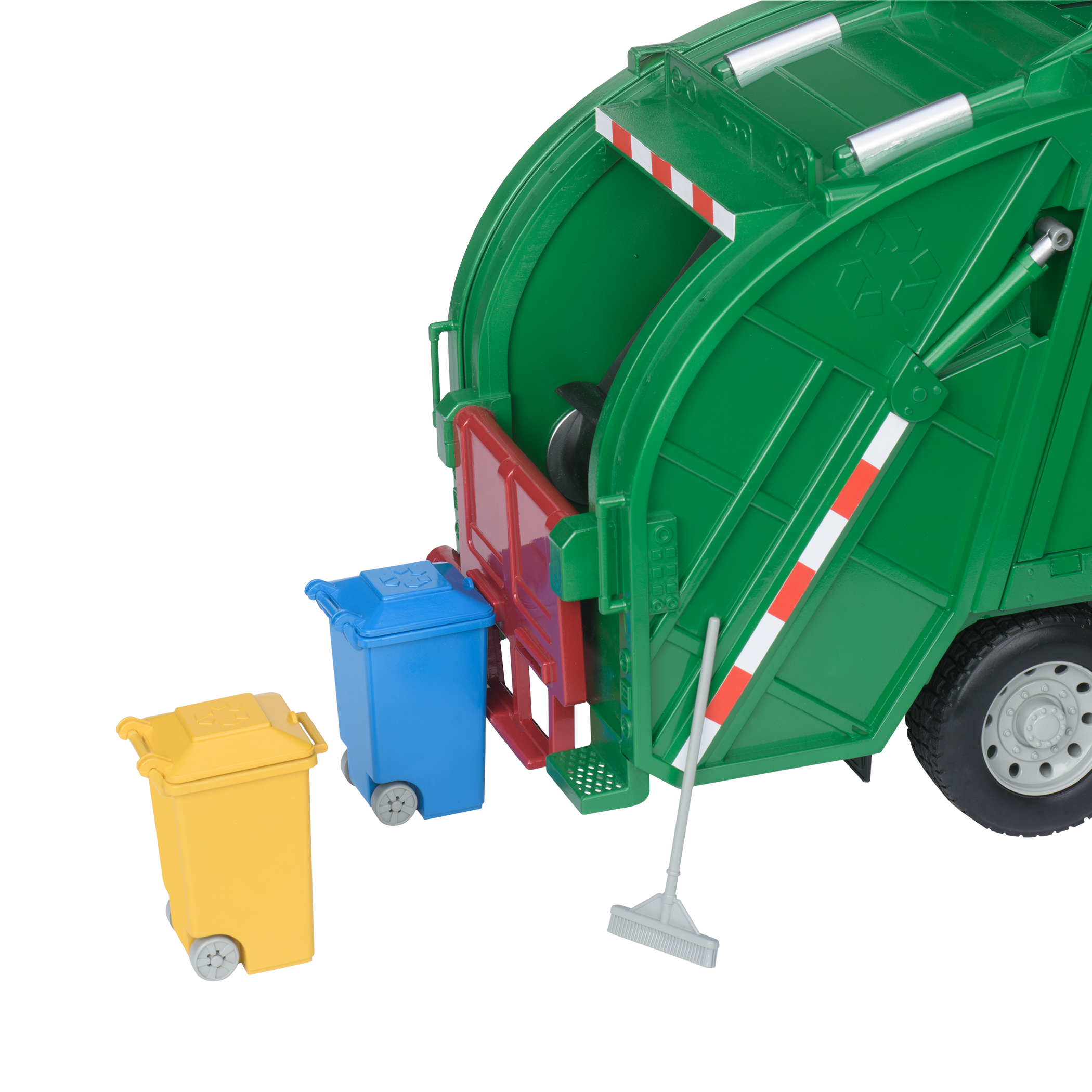 Large Green Recycling Truck