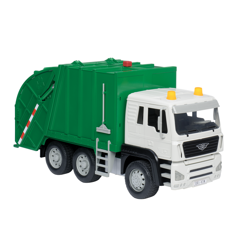 Large Green Recycling Truck