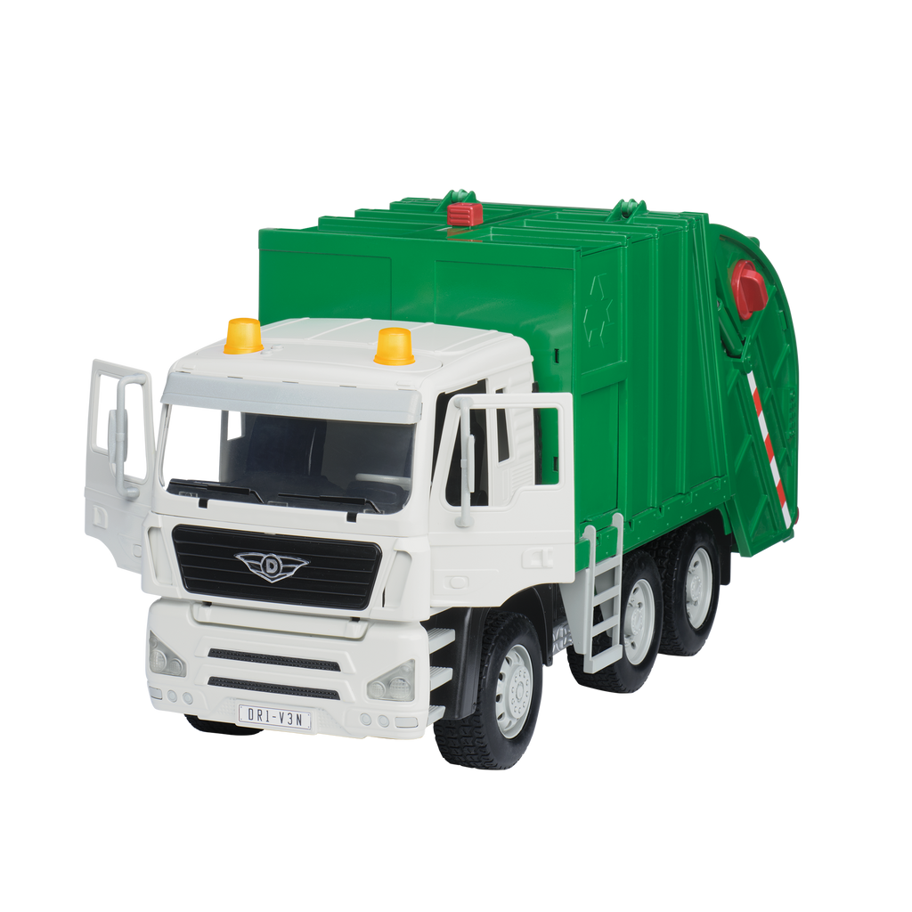 Large Green Recycling Truck