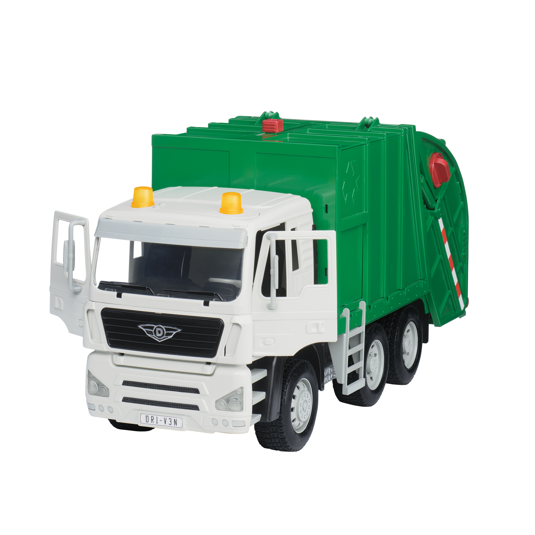 Large Green Recycling Truck