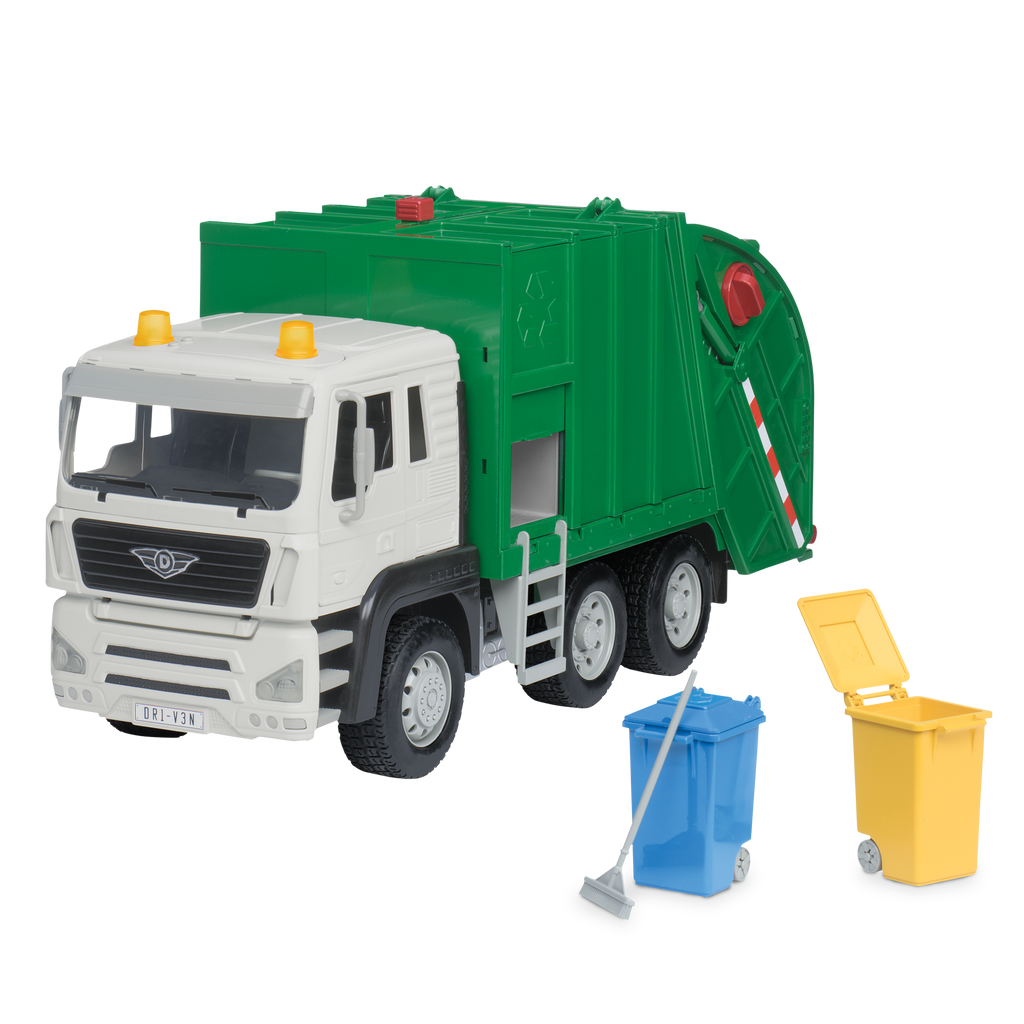 Large Green Recycling Truck