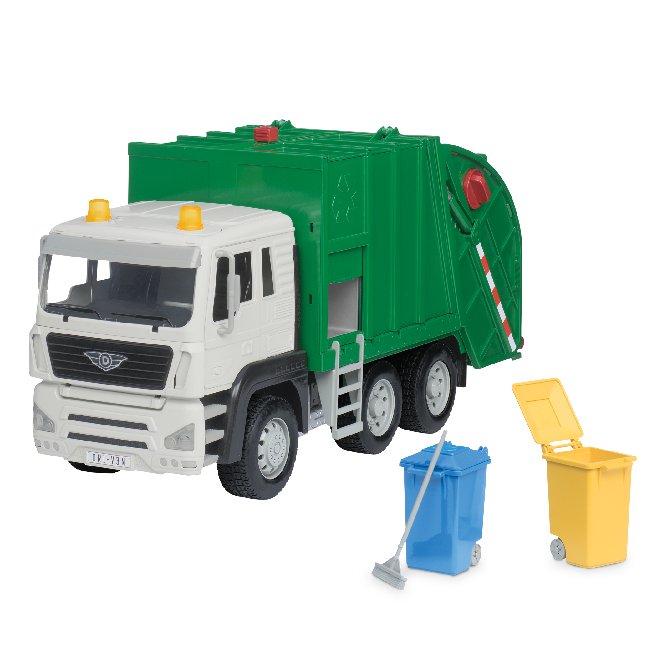Large Green Recycling Truck