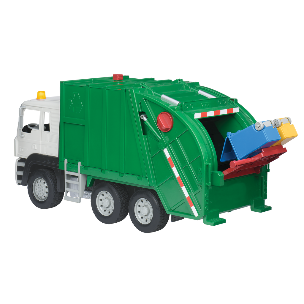 Large Green Recycling Truck