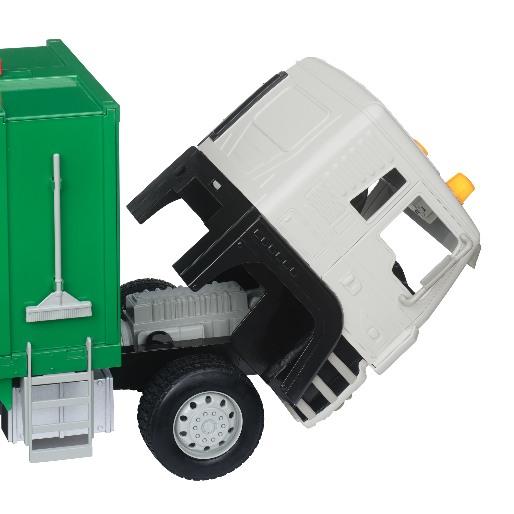 Large Green Recycling Truck