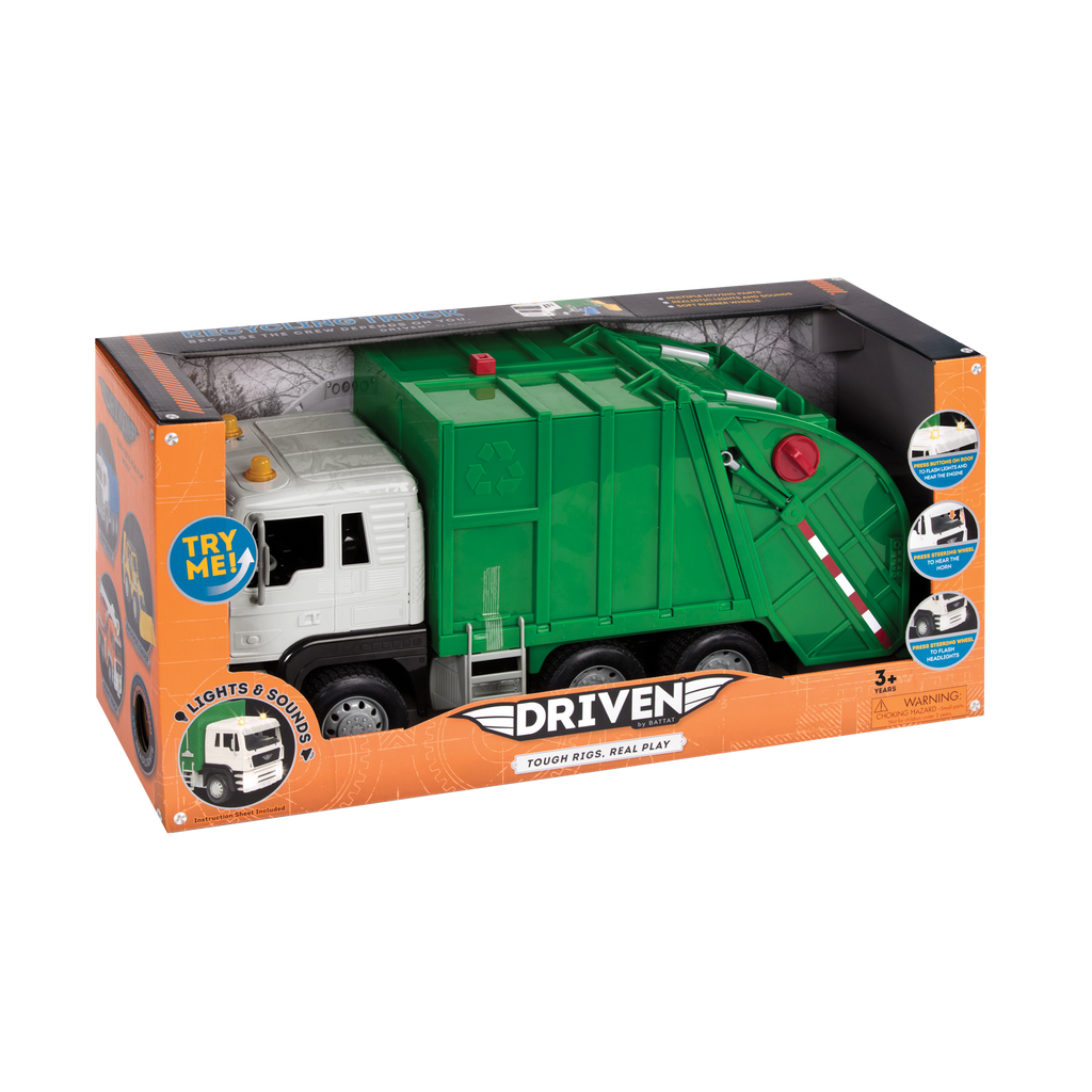 Large Green Recycling Truck