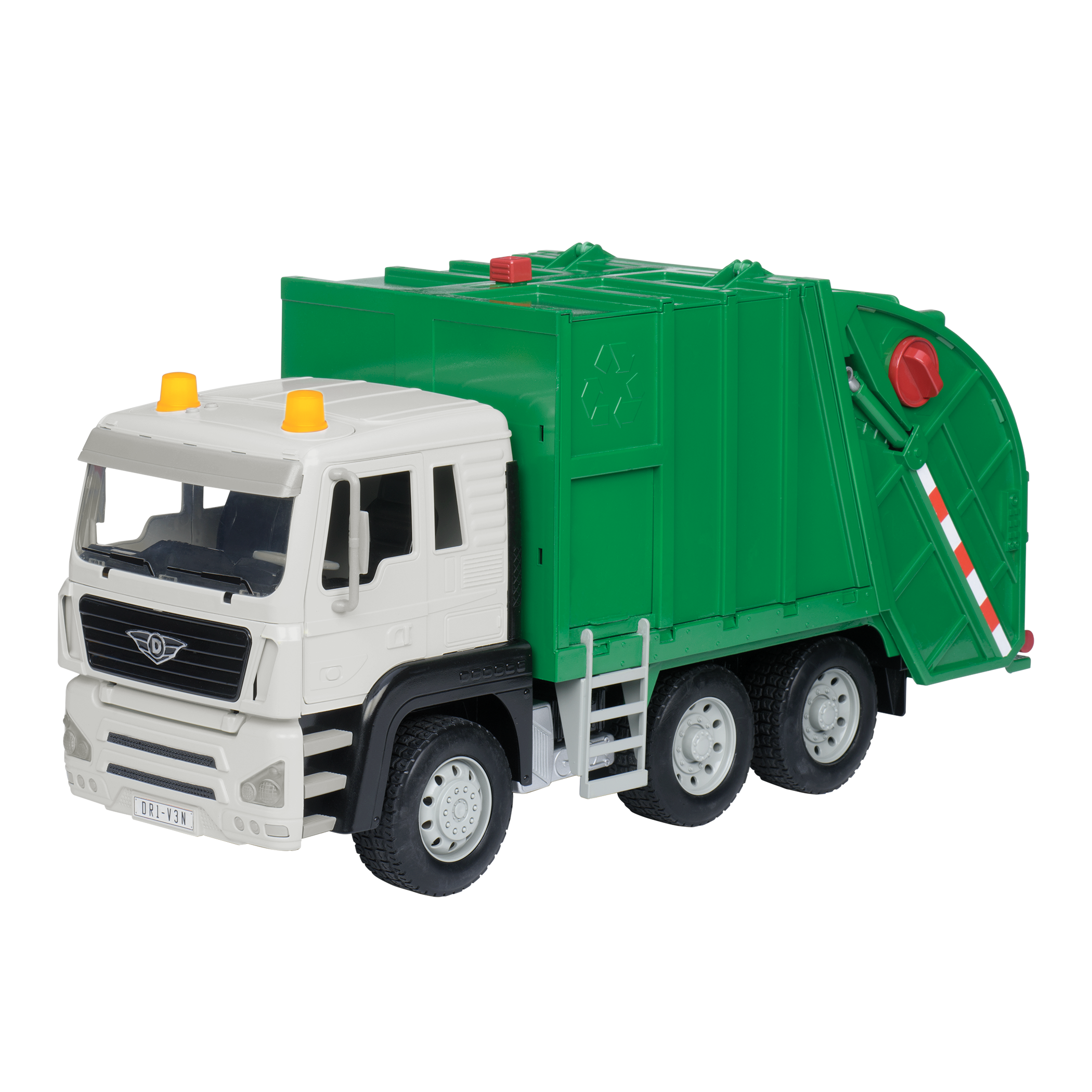 Large Green Recycling Truck