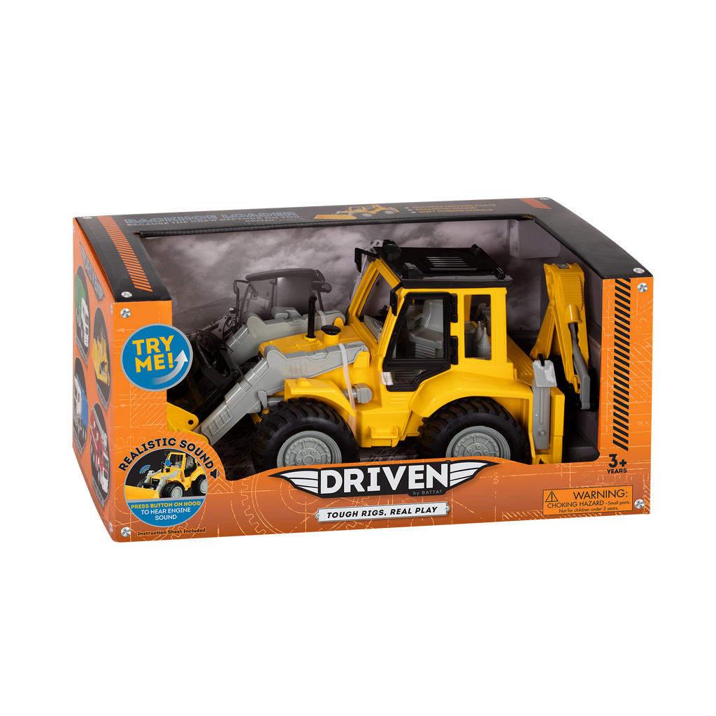 Midrange Yellow toy backhoe loader