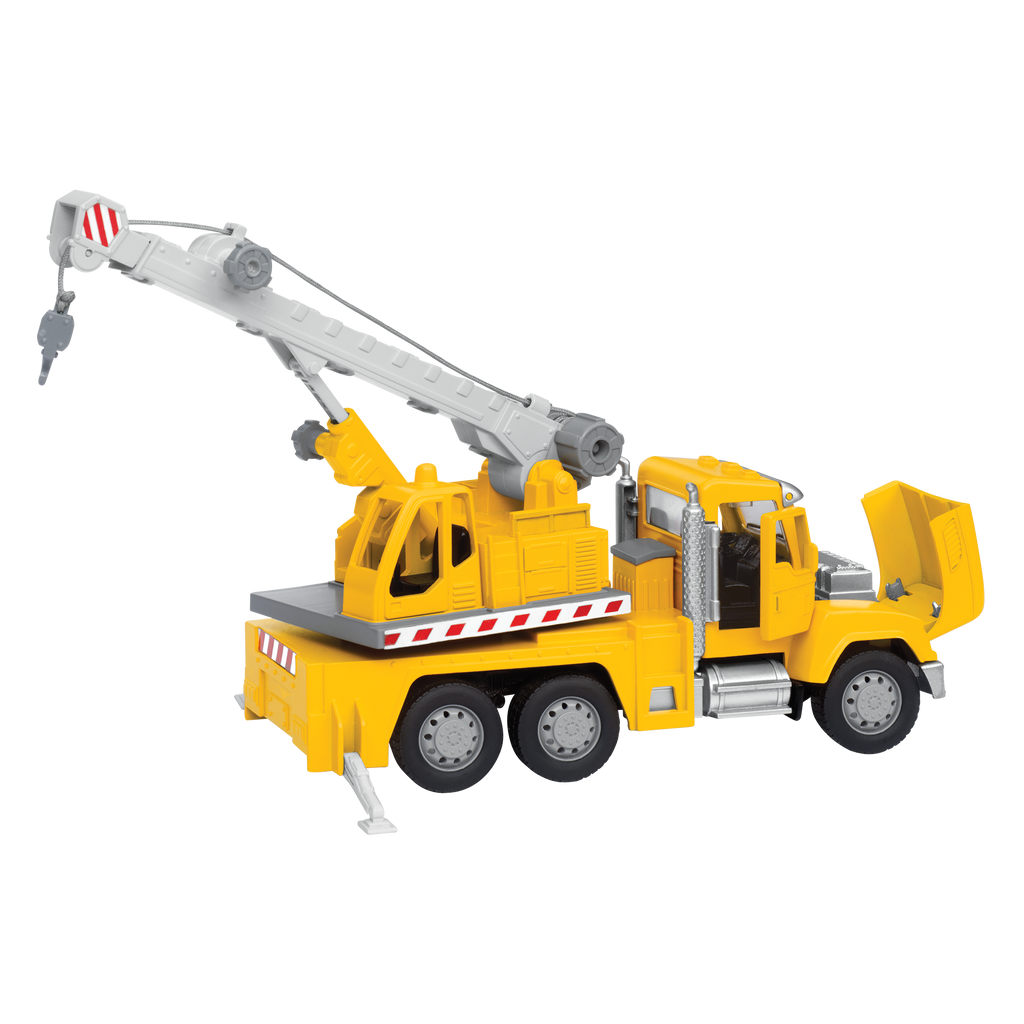 Yellow toy crane truck