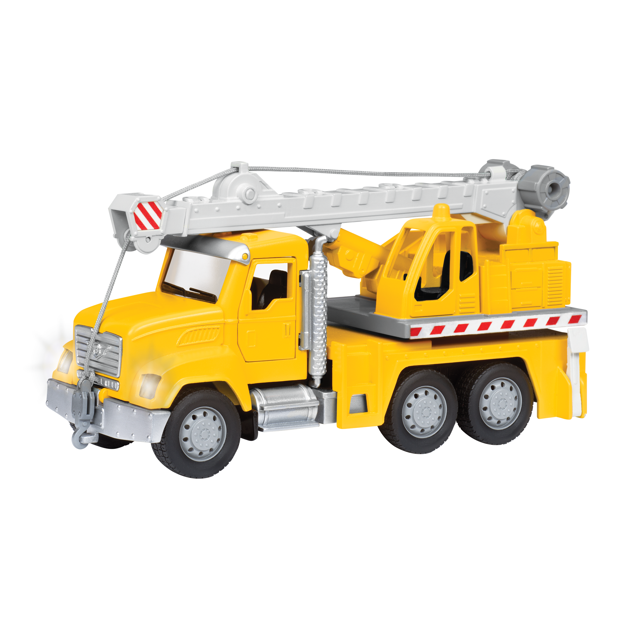 Yellow toy crane truck
