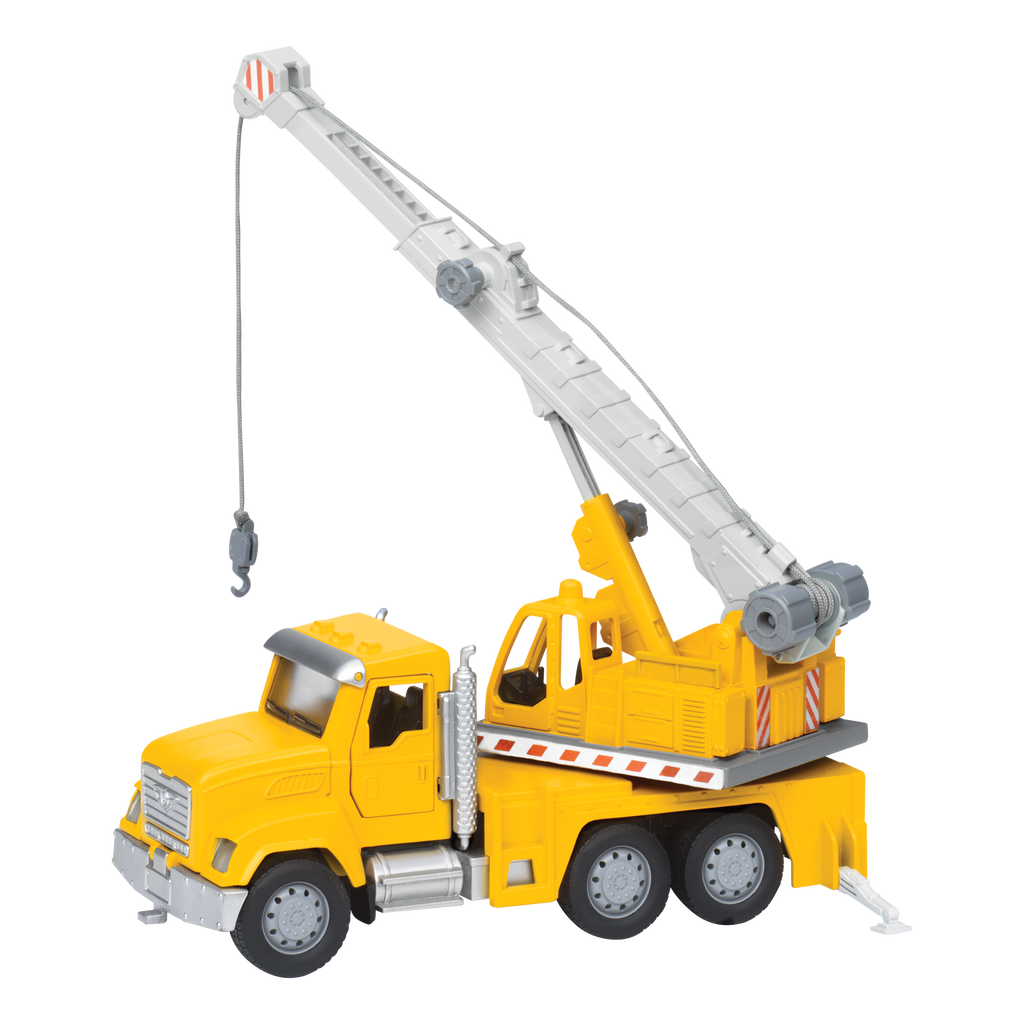 Yellow toy crane truck