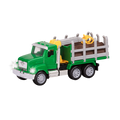Green toy logging truck