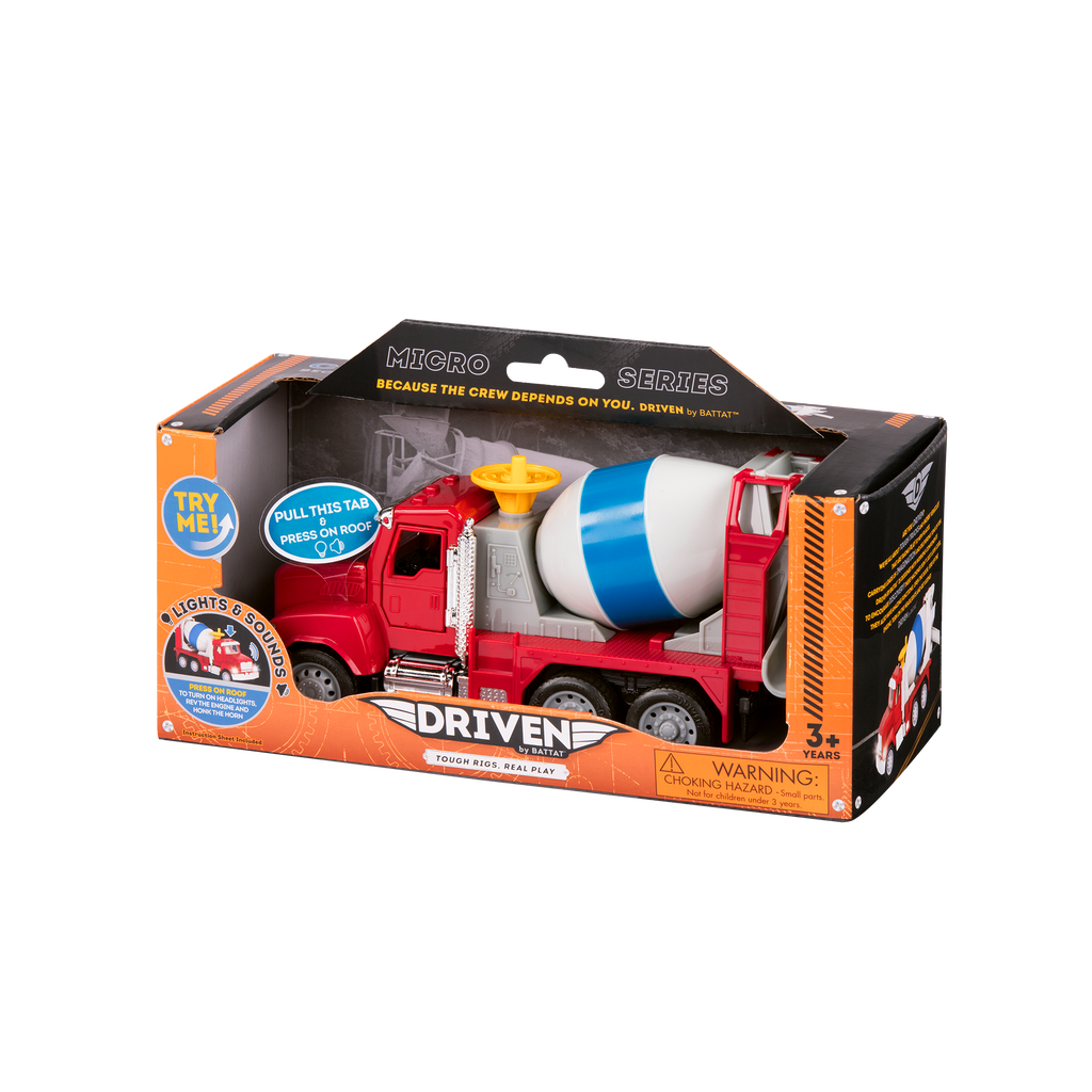 Small Micro Series Red toy cement mixer