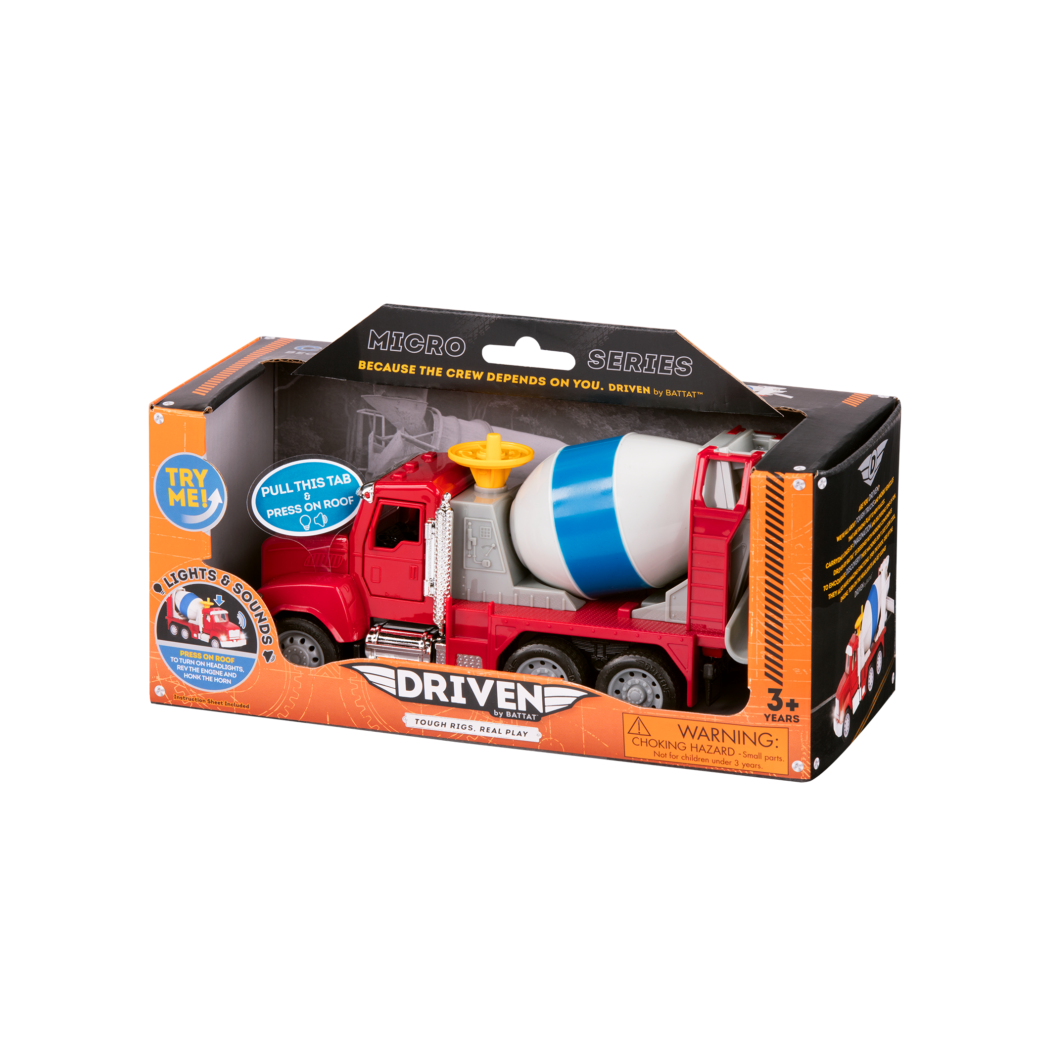 Small Micro Series Red toy cement mixer