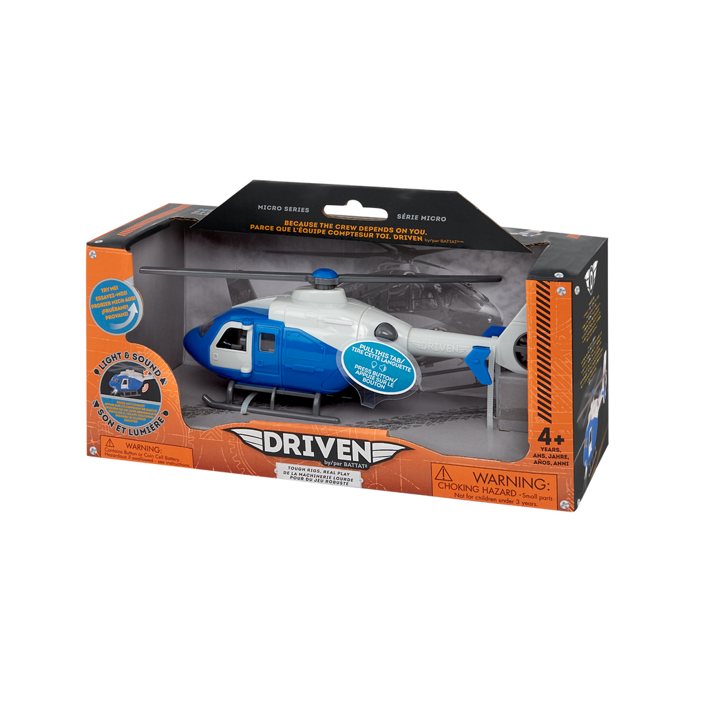 Blue toy helicopter
