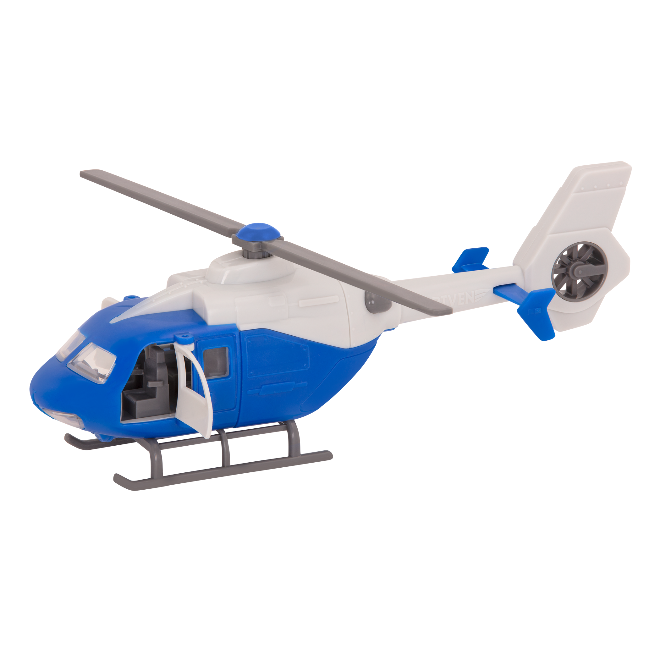 Blue toy helicopter