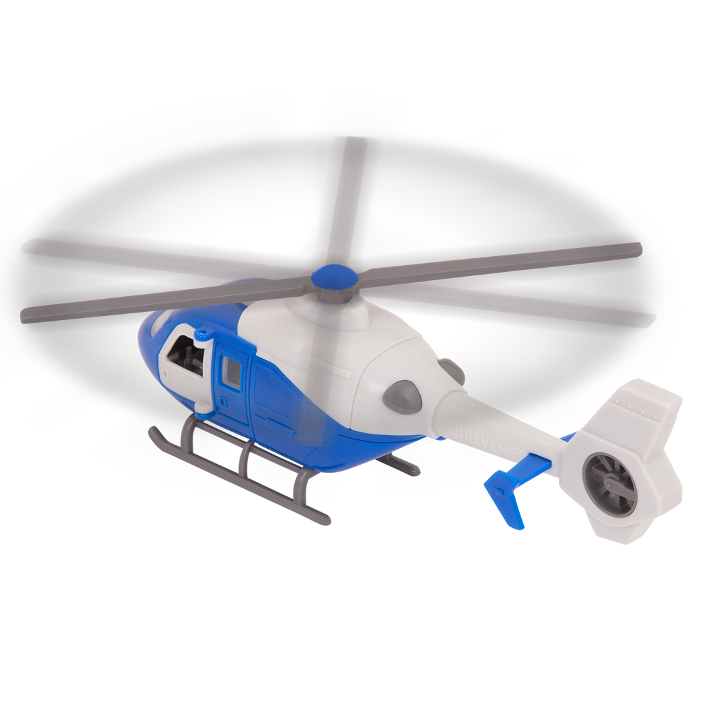 Blue toy helicopter