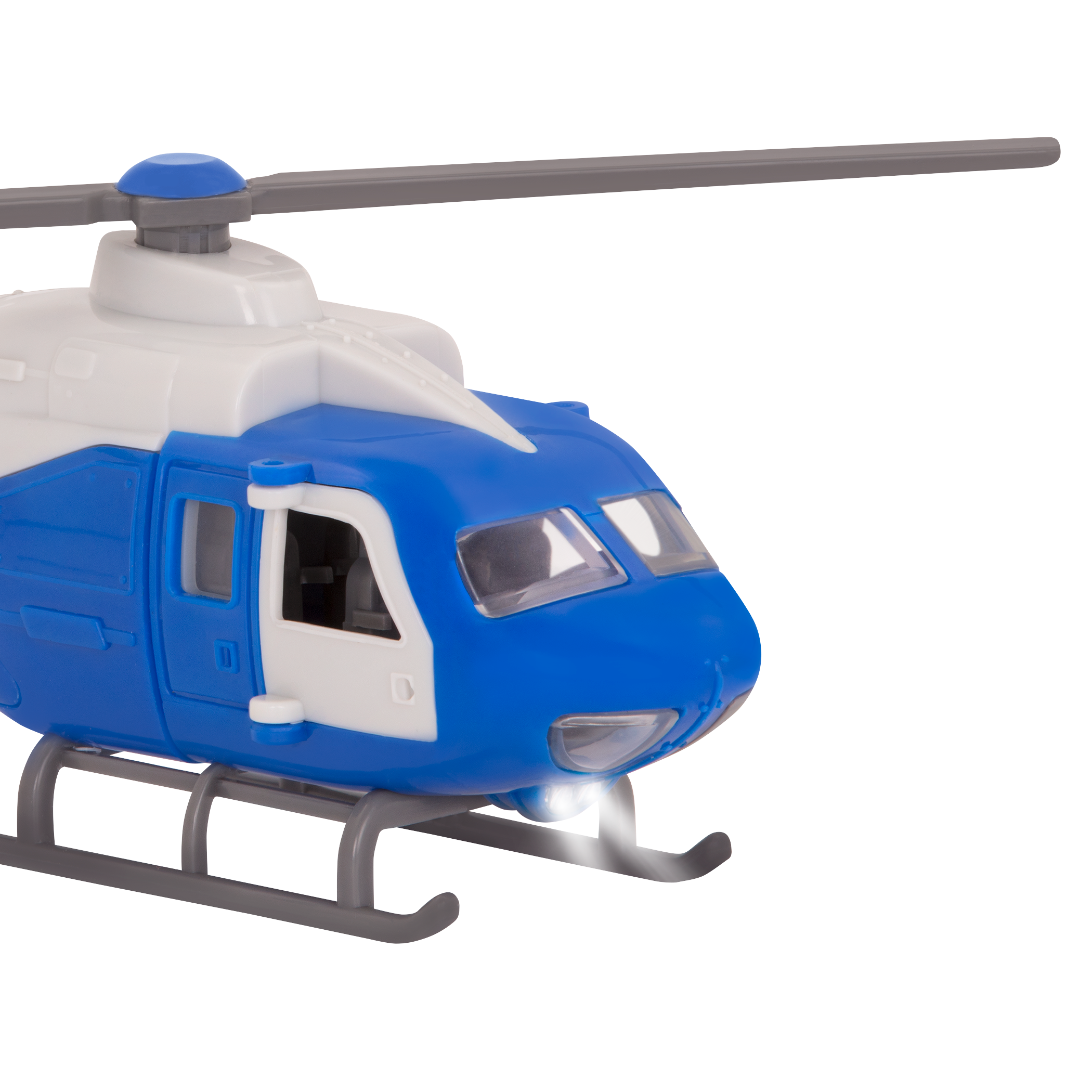 Blue toy helicopter