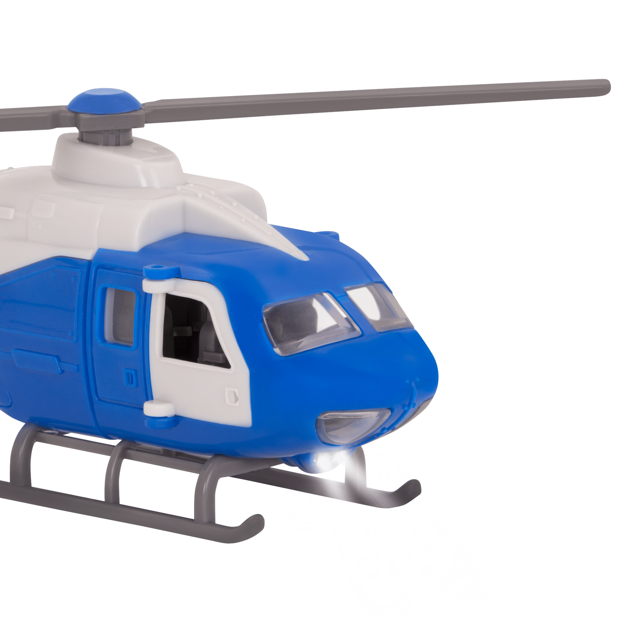 Blue toy helicopter