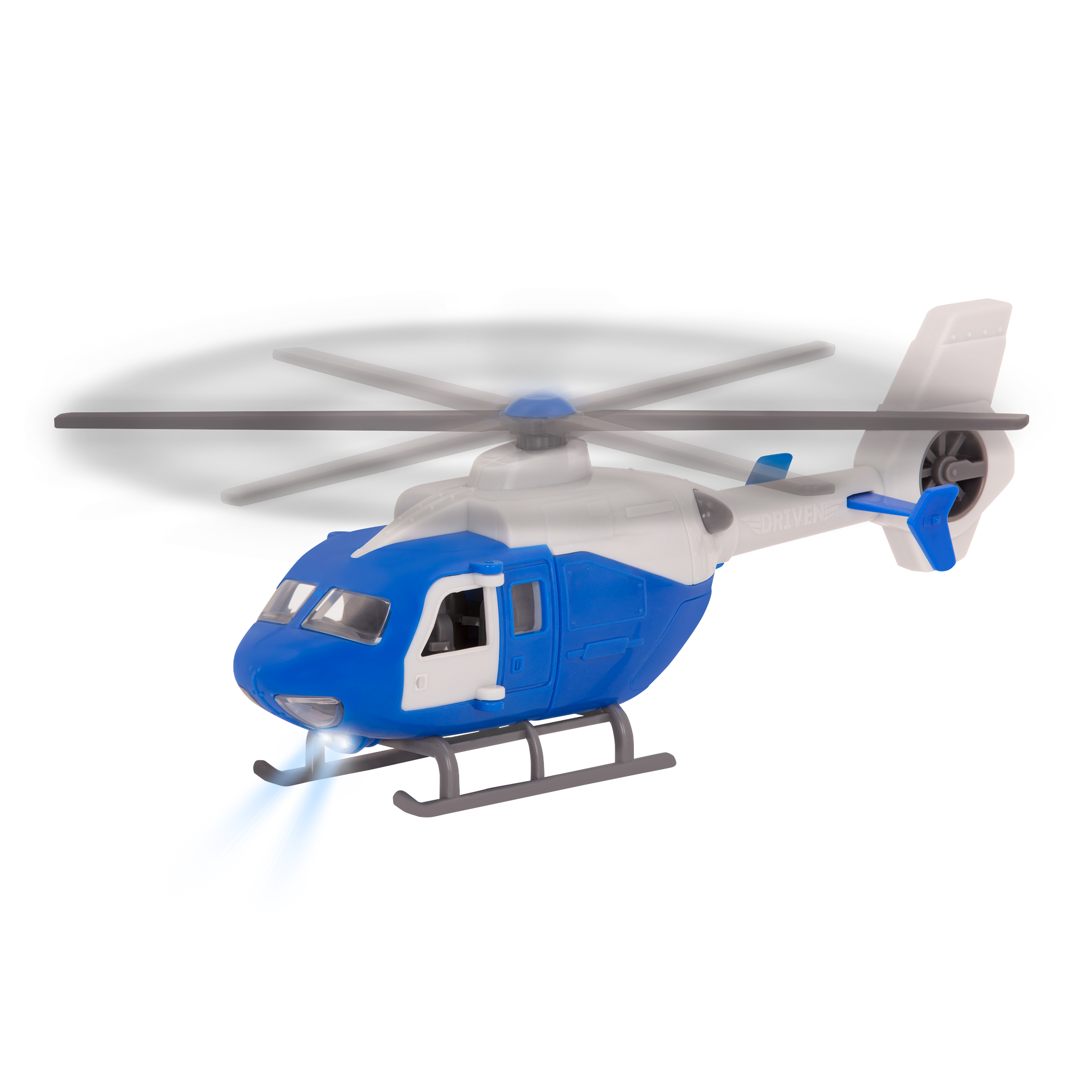 Blue toy helicopter