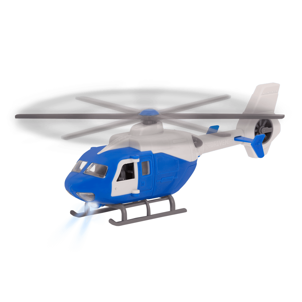 Blue toy helicopter