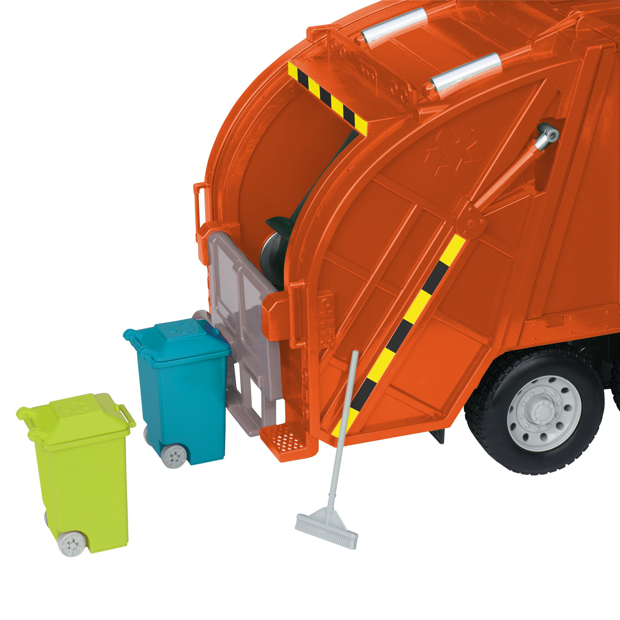 Large Standard Size Orange toy recycling truck